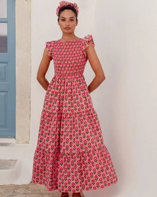 Pink City Prints David Bowie Dress