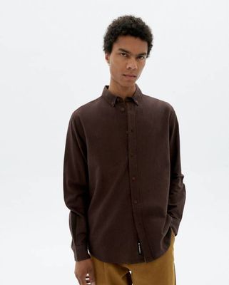 Brown microchecks Ant shirt