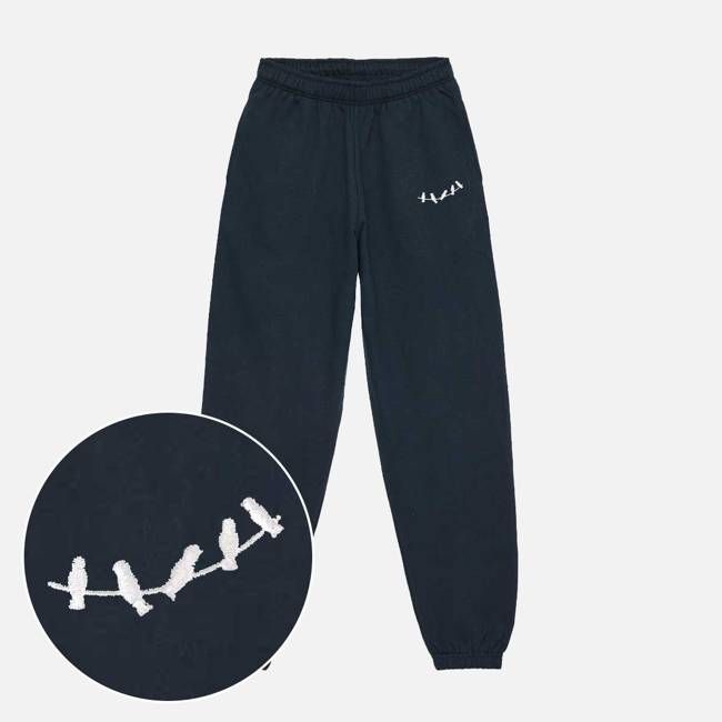 Gathering Embroidered Joggers (Unisex)