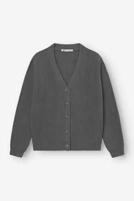 KURZE STRICKJACKE ANTHRAZIT