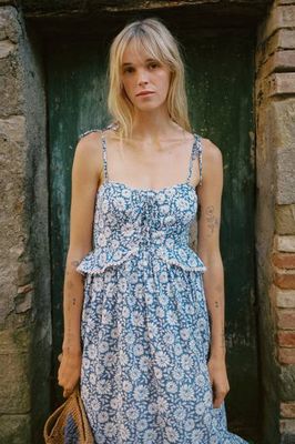 The Leonor Dress | Aster Field Lapis