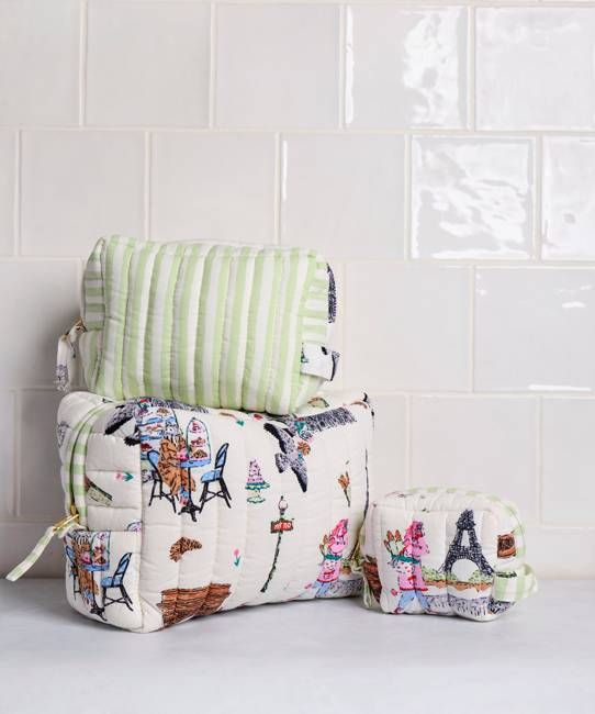 Paris Getaway - Three's Best Pouch Set - Cloud