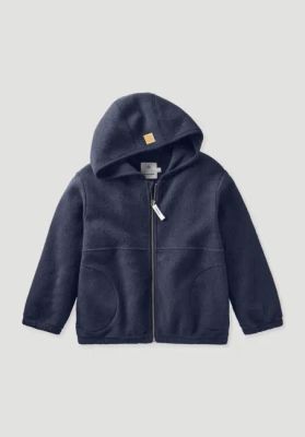 Fleece jacket made of pure organic cotton