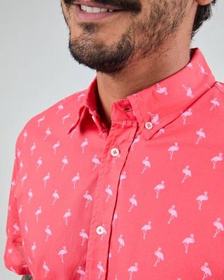 Magnum Flamingo-Hemd mit Aufdruck