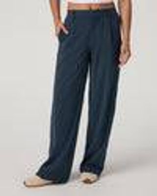 Villa Pinstripe Trouser Pant - Short | Navy Pinstripe Pants | Vuori