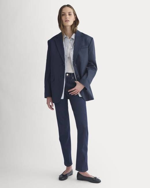 High-Rise Cigarette Jean | Pure Blue