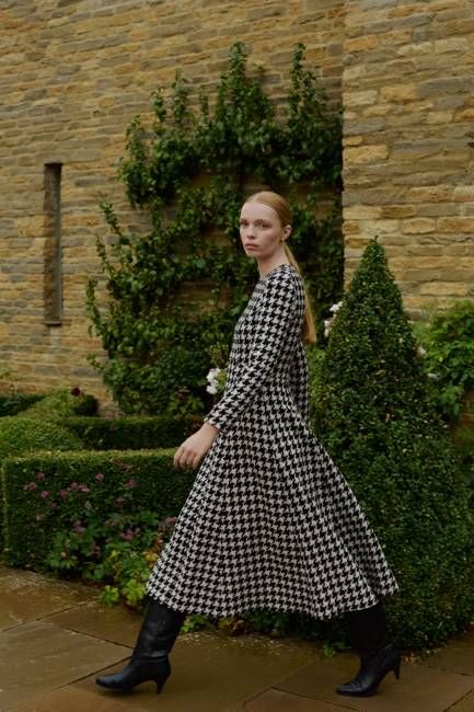 Constance Houndstooth Dress