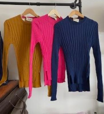 Eolas Solid Ribbed Crew