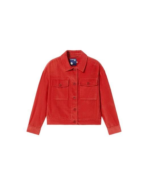 Red corduroy Frans jacket