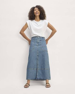 The Gardener Skirt | Medium Indigo