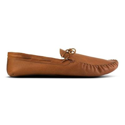 The Men's Moccasin in Caramel ~ Super Wide
