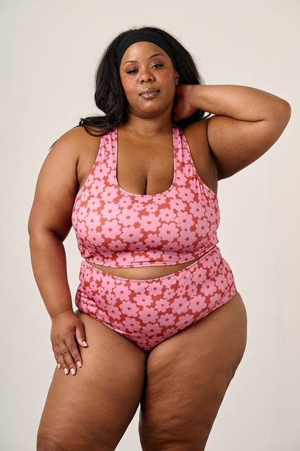 Bronte - High Rise Bikini Bottom in Coastal Flower