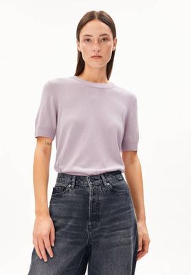 SILJIAAS STRICK-T-SHIRT | ice grape