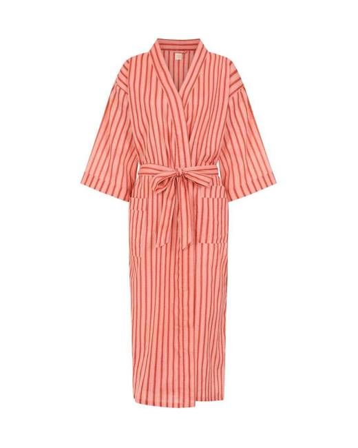 Pink Stripe Robe