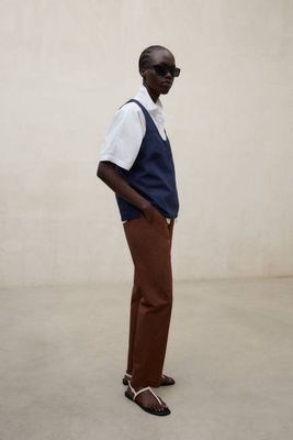 NAVY BLUE RITA SHIRT