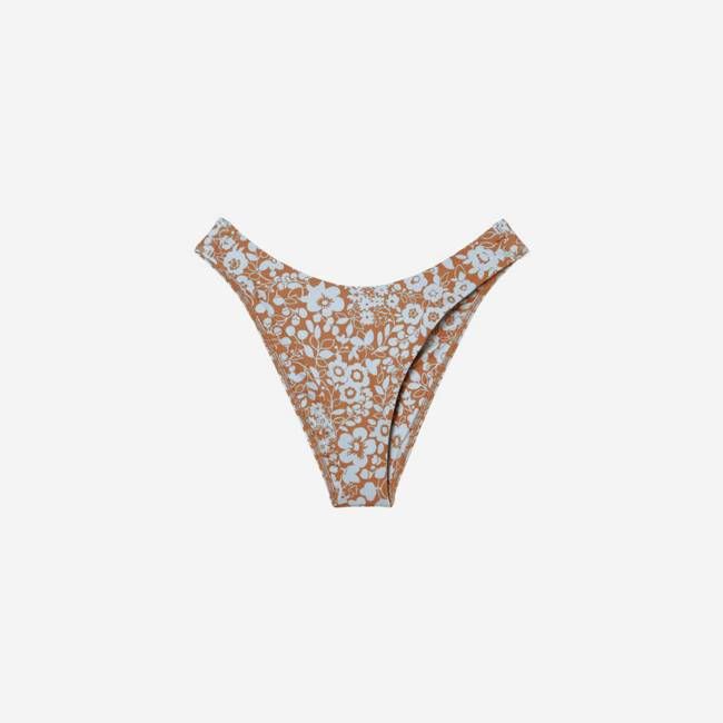 The Thigh-High Bikini Bottom | Honey Floral