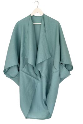 NEW! Petite LINEN Kimono Sea Glass