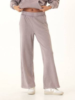 Esmeralda Mineral Wash Cotton Terry Wide Leg Pant