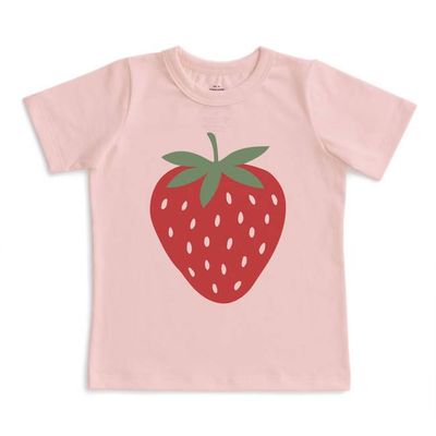 Short Sleeve GRAPHIC Tee - Strawberry Pink