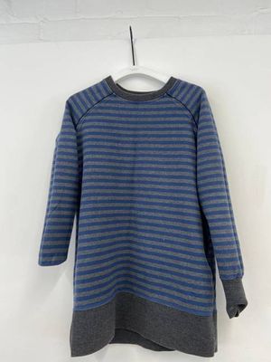 Sweater Dress in Blue Stripe Size S Preloved