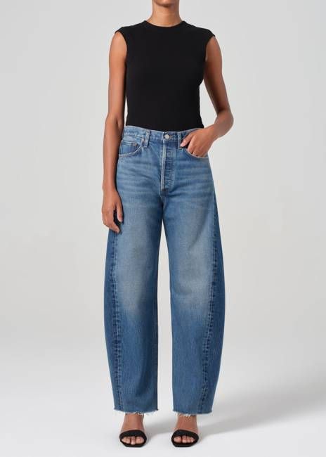 Luna High Rise Pieced Taper in Split