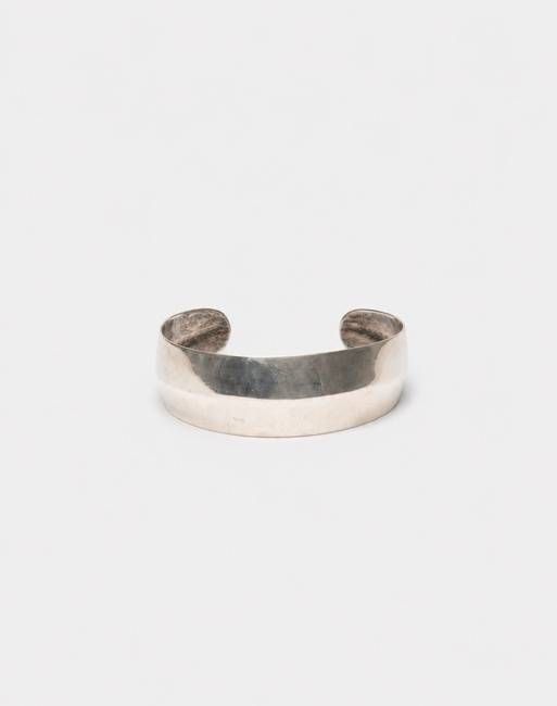 80s Ridged Sterling Cuff  -#1361