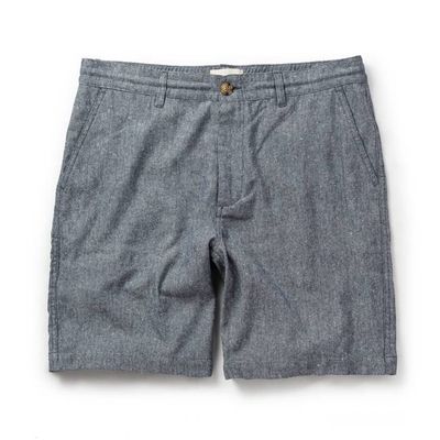 The Easy Short in Navy Herringbone