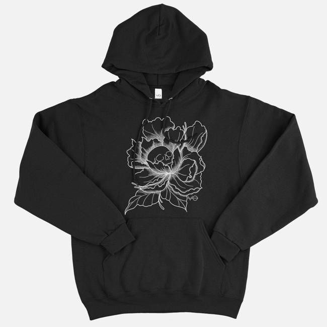 Peony Skullflower Hoodie (Unisex)