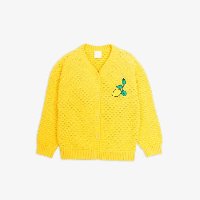 Lemon knitted cardigan