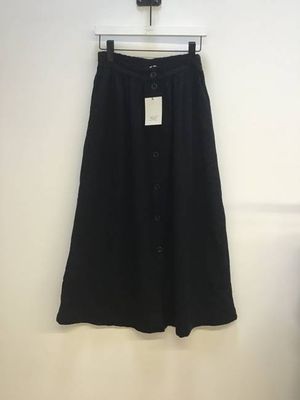 Schwarzer Rock Ursa aus Bio-Baumwolle S Preloved
