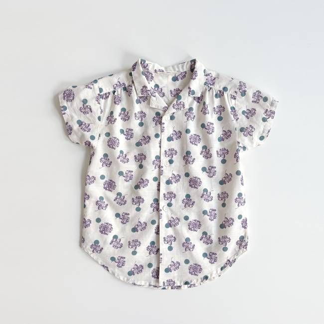 Billie Blouse, Carnation Print, Pansy, Size 5