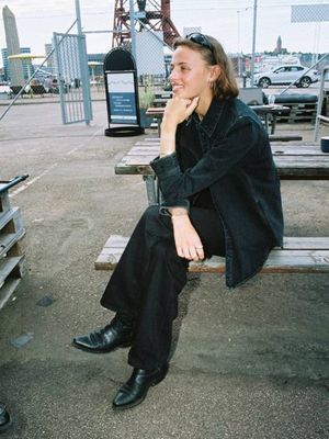 Lotta Western Cut Denim Shirt Black rigid denim | Nudie Jeans