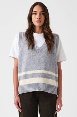 Cassidy Wool Vest in Sky Blue