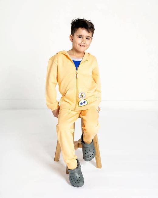 Kids' Organic Cotton Yellow Sweatpants