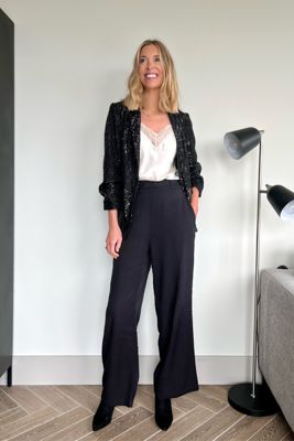 Beth - High Waisted Trouser - Black (Unbagged)