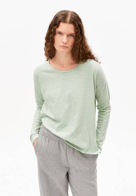 XIANA STRIPES LANGARMSHIRT | Hafermilchschaum