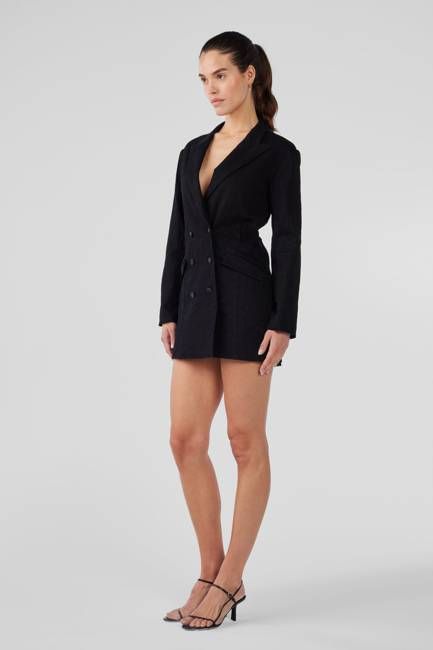 Tuxedo Dress - Loved Black