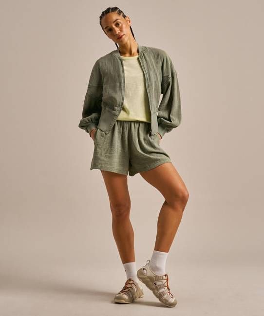 Breathable Cotton Gauze Shorts