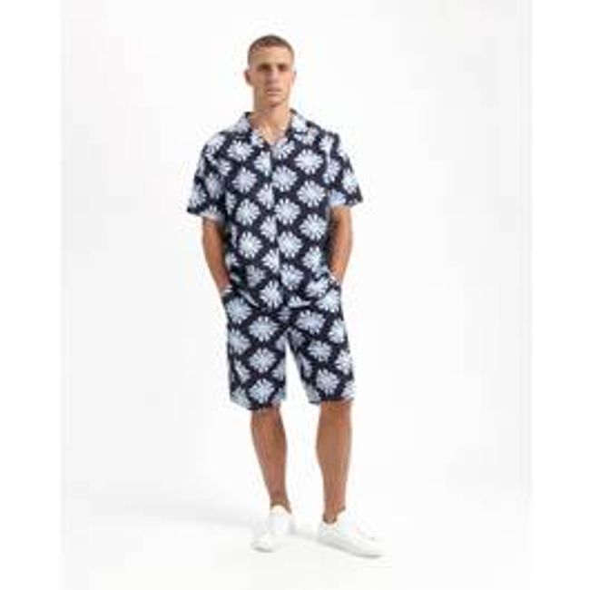 Tyler Linen Printed Short