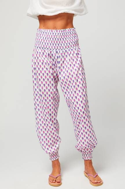 Harem Trousers | Belleflower Pink/Purple