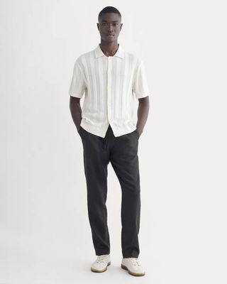 The Linen Easy Pant | Black