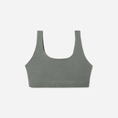 The Cotton Tank Bra | Dark Sage