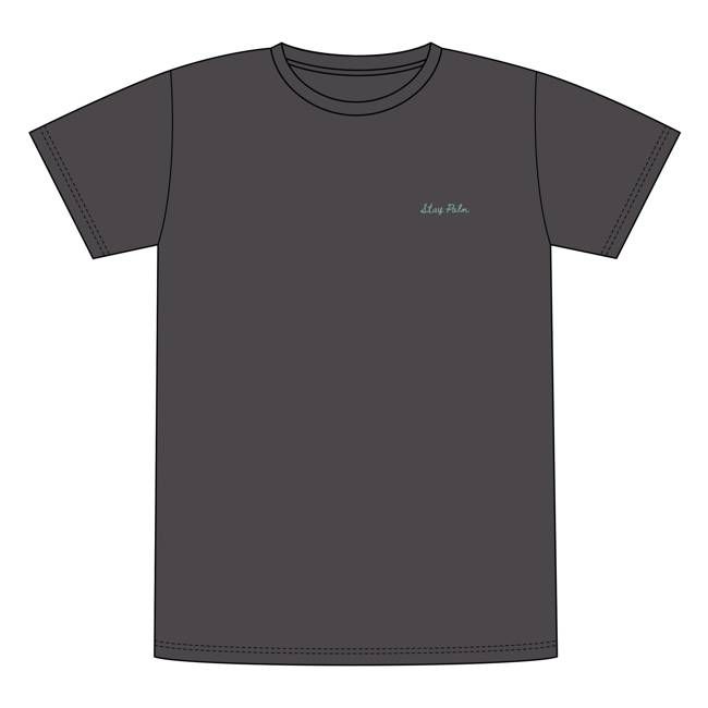 DEDICATED - T-shirt Stockholm Stay Palm Charcoal