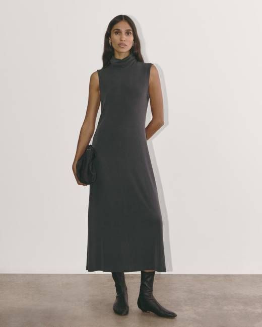 The Madison Dress in Butterknit | Black