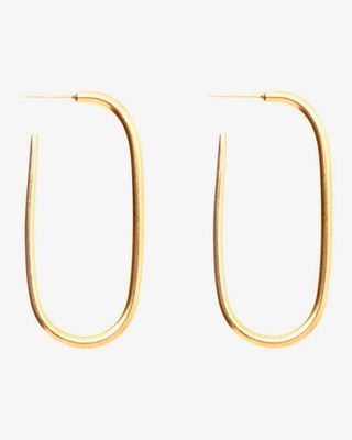 Mimi Et Toi Avelaine Gold Hoop Earrings