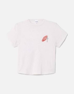 1950s Boxy Tee Starlight Motel - Vintage White