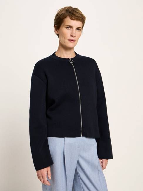 Strickjacke mit Reißverschluss (GOTS)