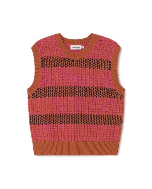 Striped knitted Aria vest