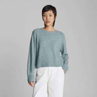 The Cashmere Boxy Crew | Spring Lake Twist