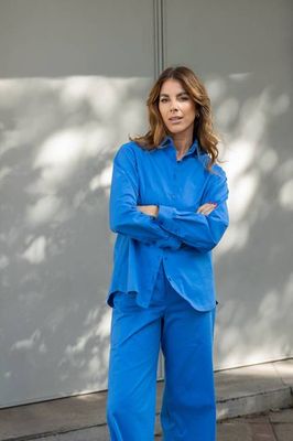 Pixie blouse Bright blue